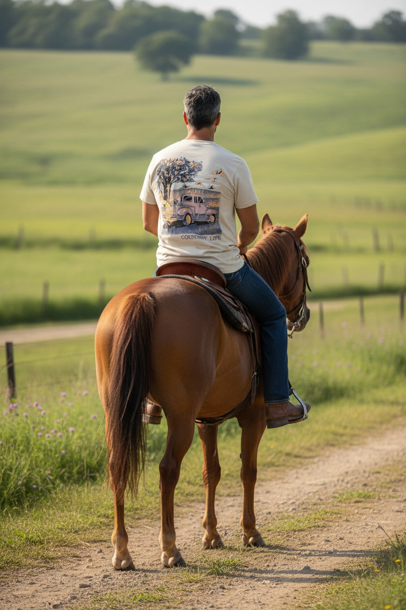 Country Roads - Green and Sand