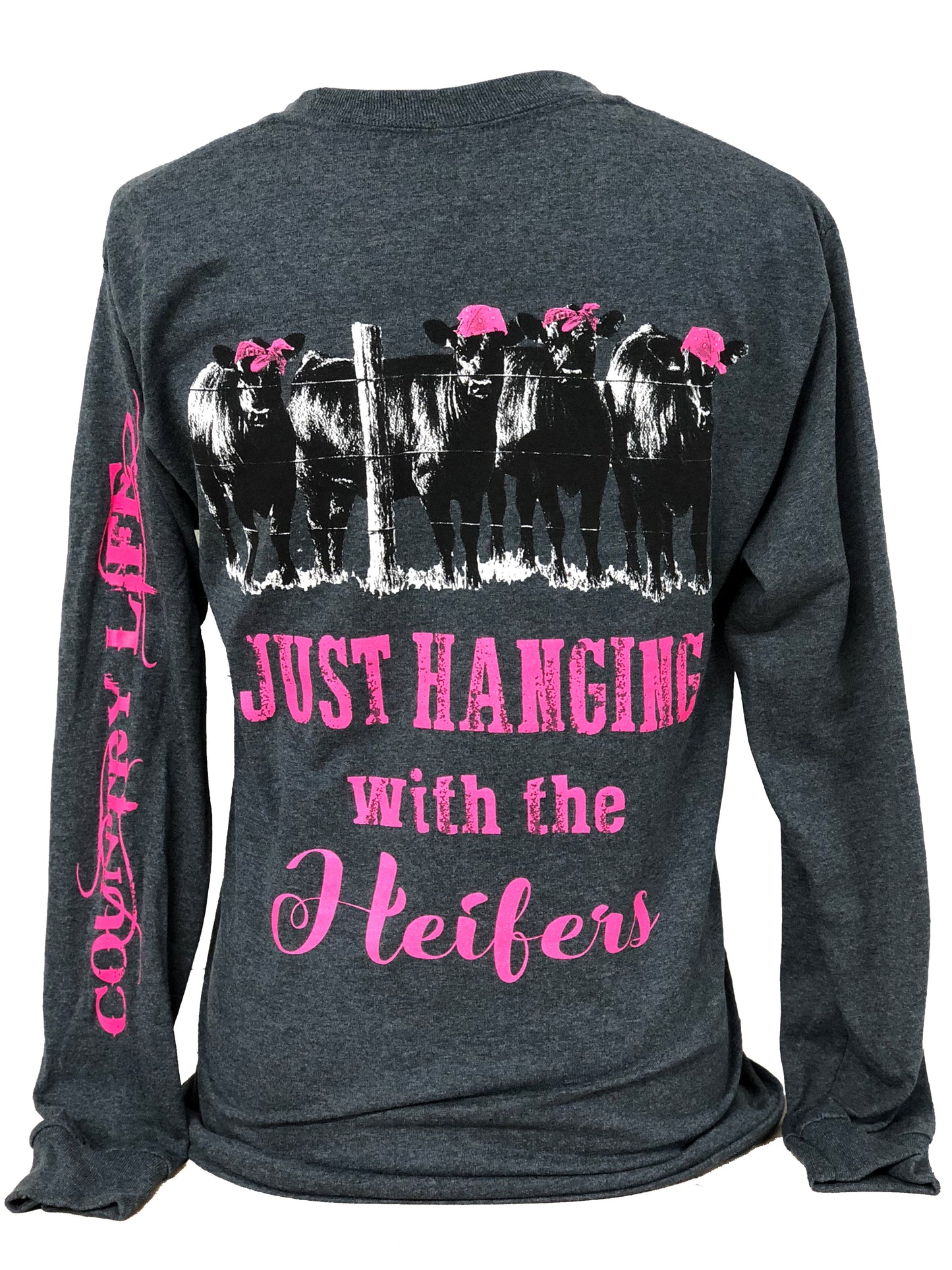 Hangin Heifer - Gray/Pink