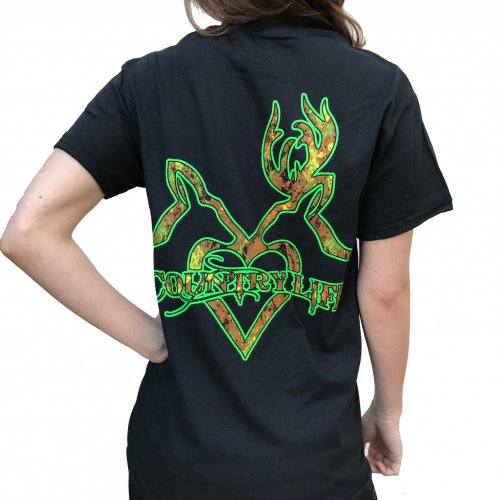 Deer Kiss - Black/Green