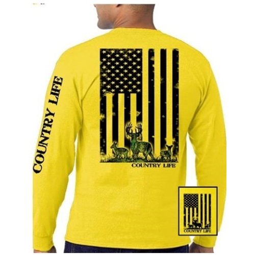 Deer Flag Long Sleeve - Yellow