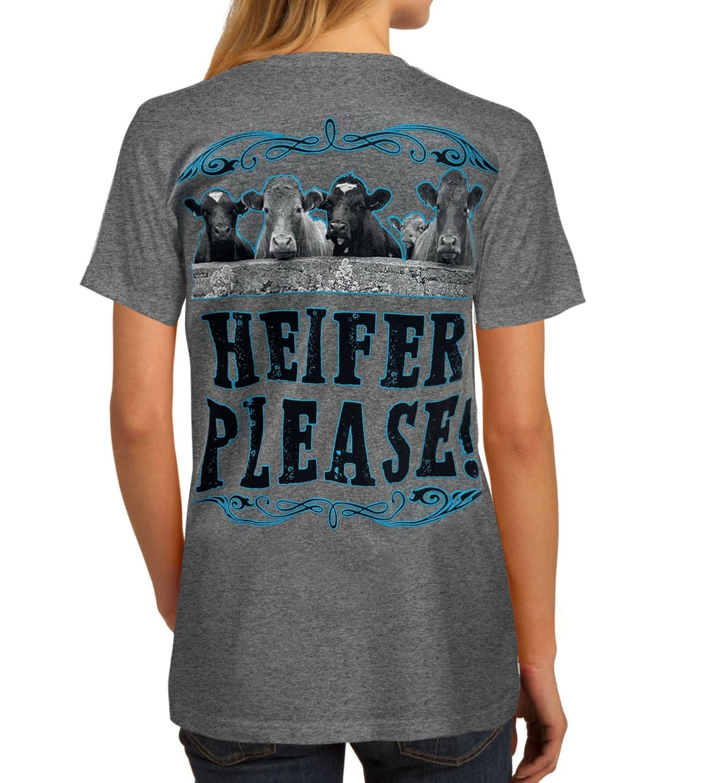 Heifer Please - Graphite Heather