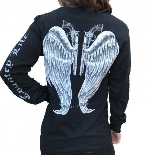 Guns and Wings - Black/Silver