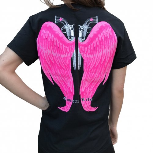 Country Life Wings - Black/Pink